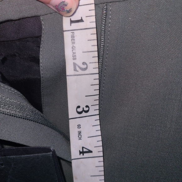 Authentic Balenciaga Dress Pants Slacks Women's Size 6 Olive Green New With Tag - Picture 11 of 13